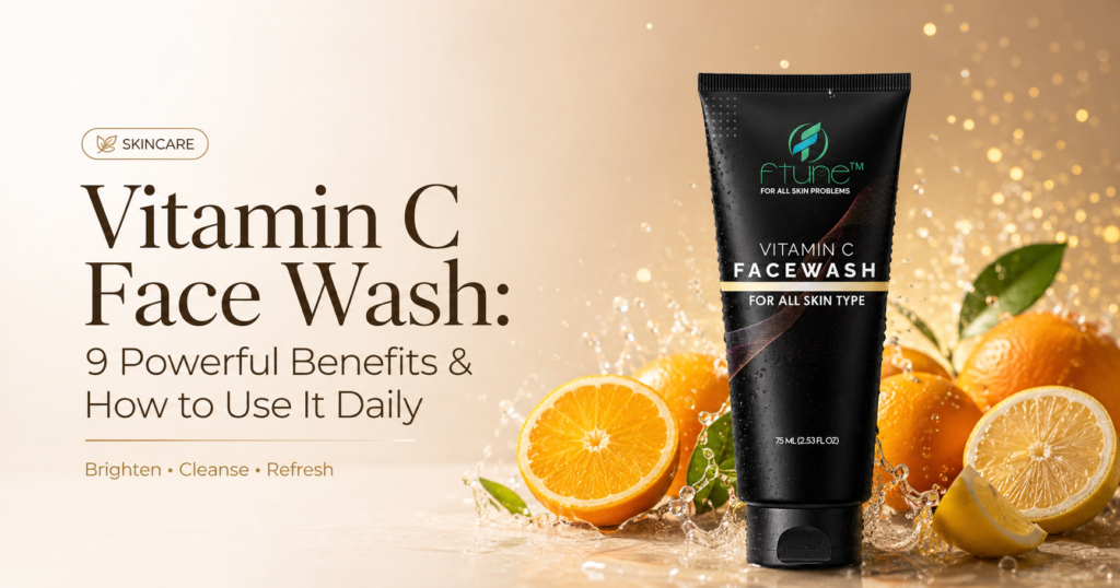 FTUNE Vitamin C Face Wash for daily skincare and brighter-looking skin